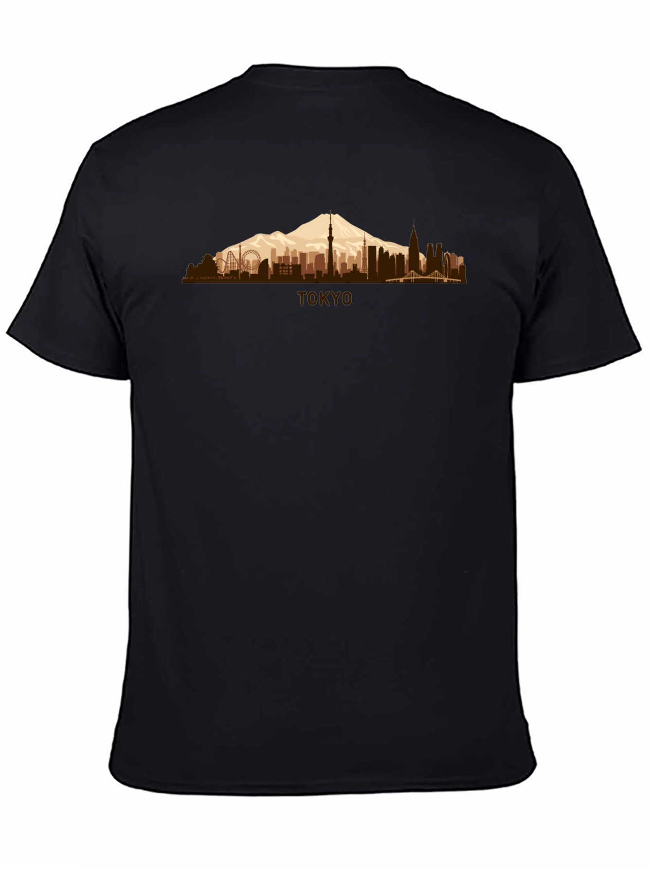 Tokyo Skyline Mens Graphic T-Shirt