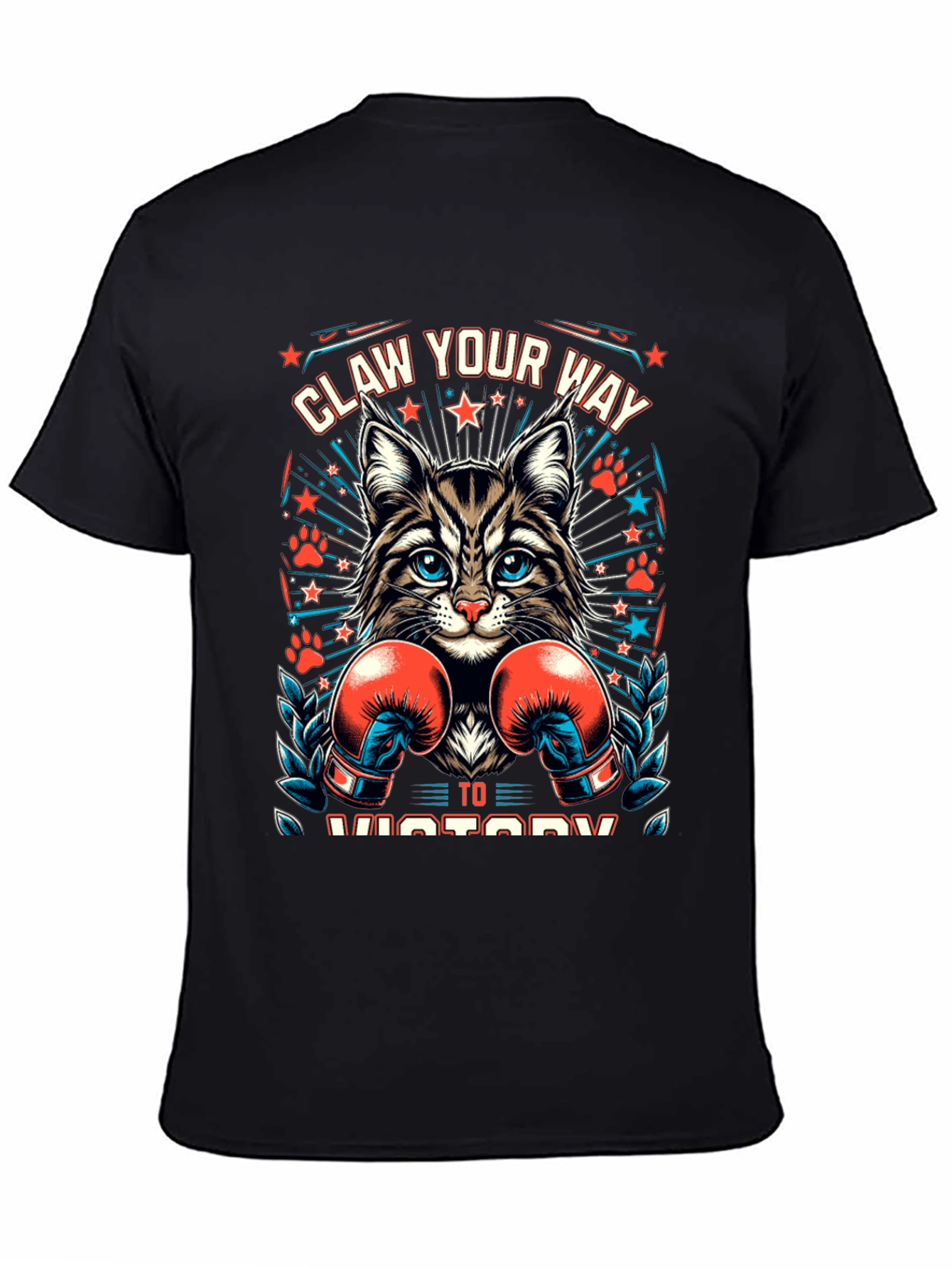 Claw Your Way to Victory Cat Boxing T-Shirt