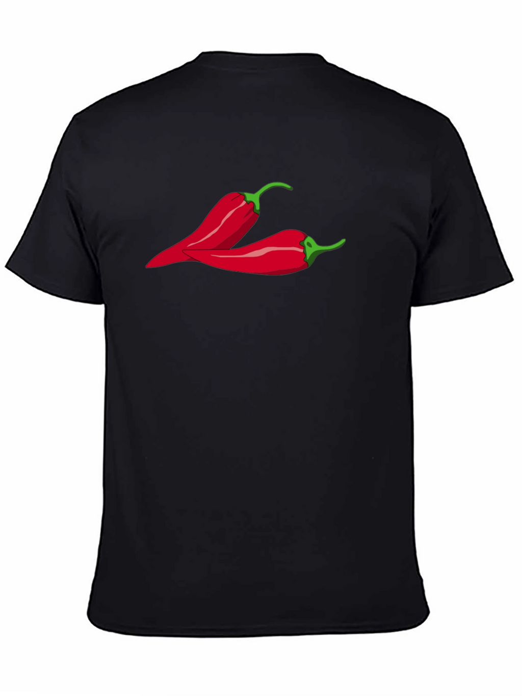 Chili Pepper Graphic Black T-Shirt