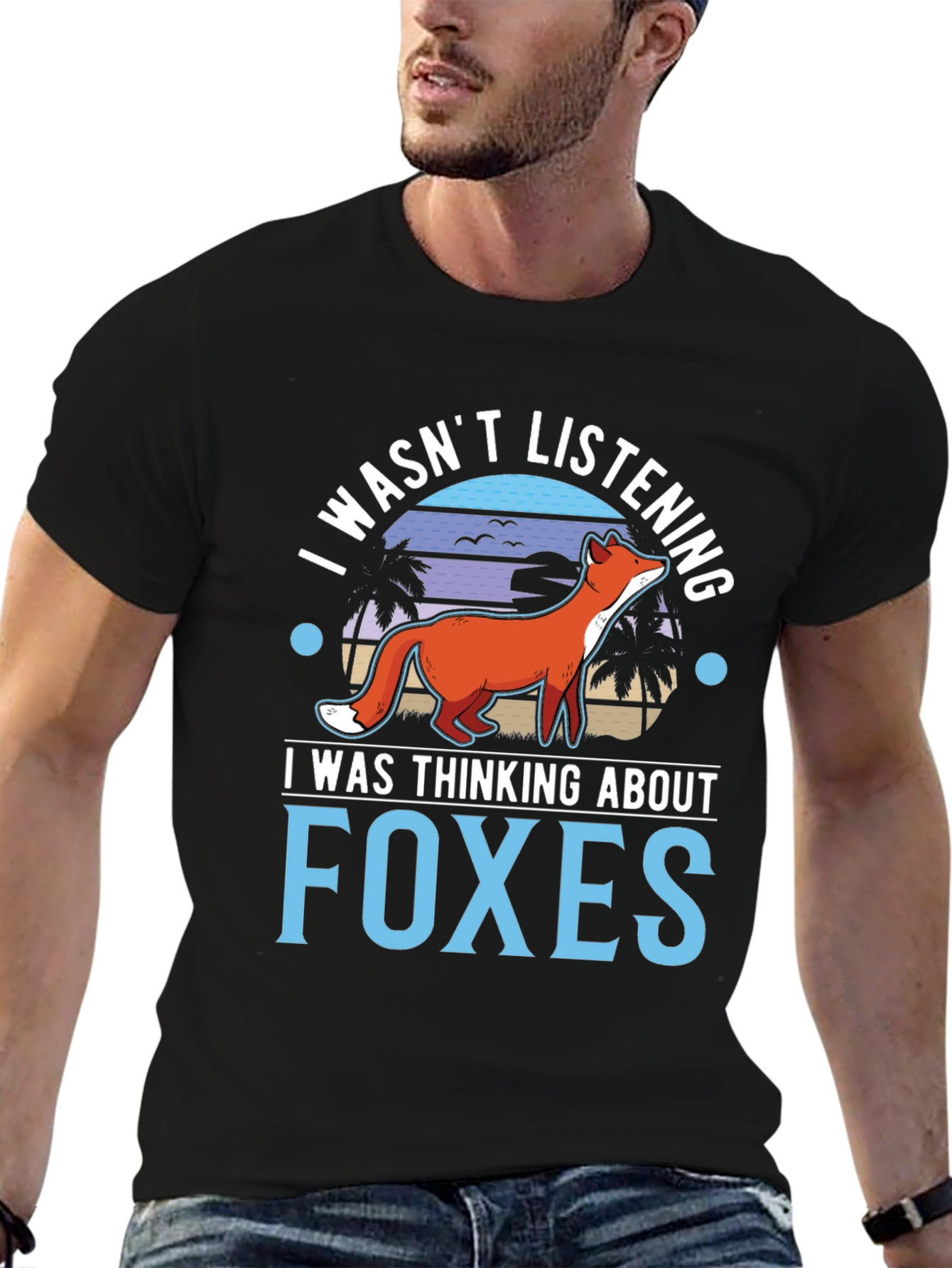 I Wasnt Listening Foxes Graphic T-Shirt
