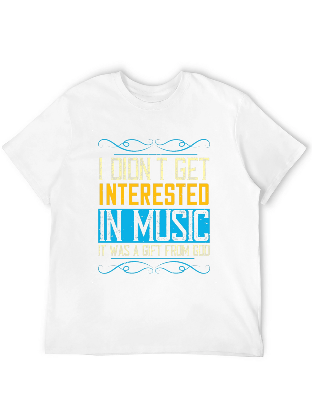 Music Gift from God Black Graphic Tee