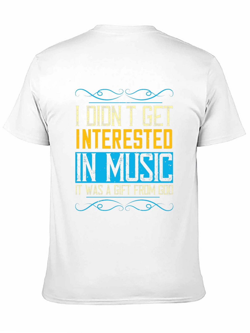Music Gift from God Black Graphic Tee