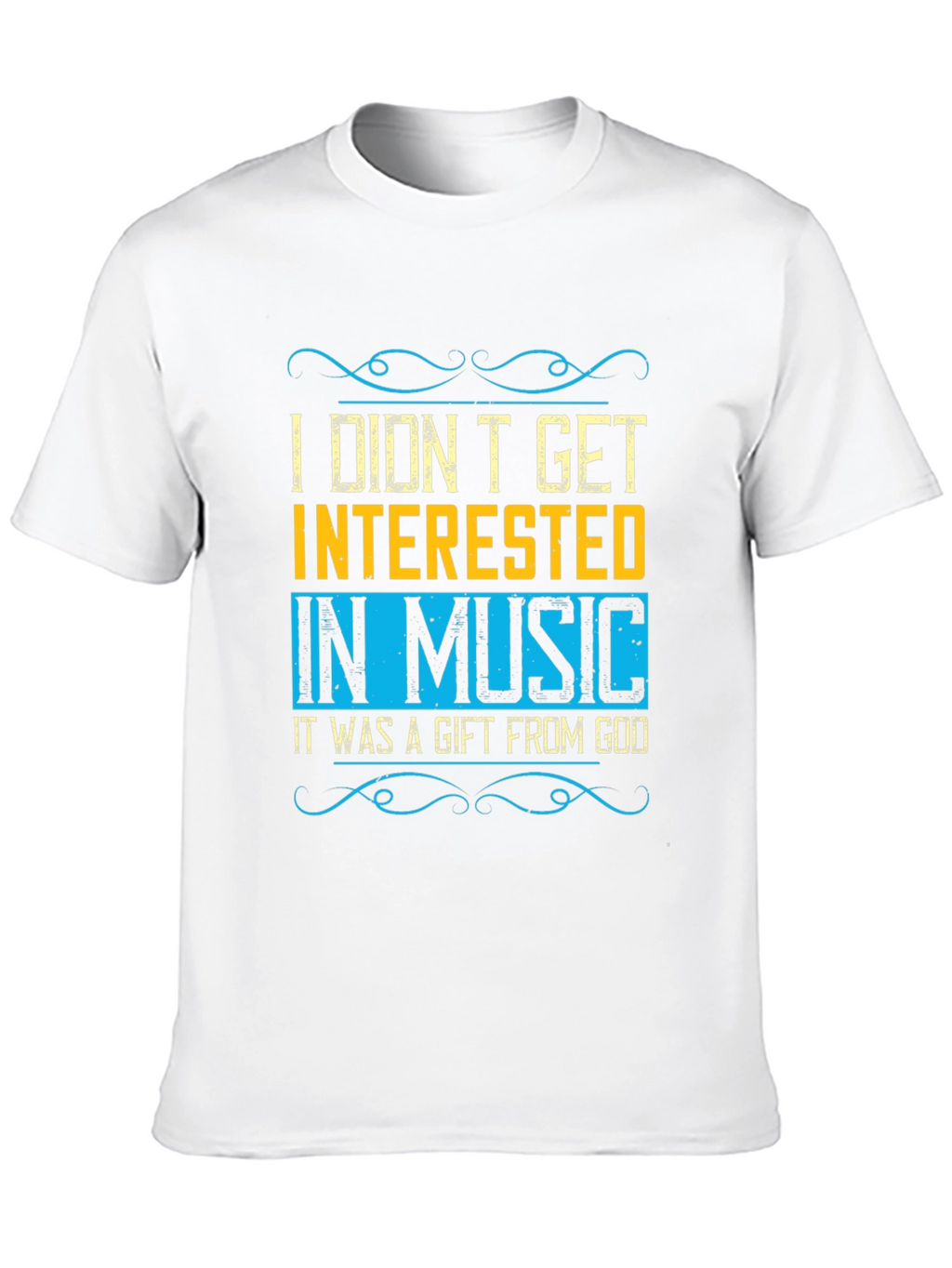 Music Gift from God Black Graphic Tee