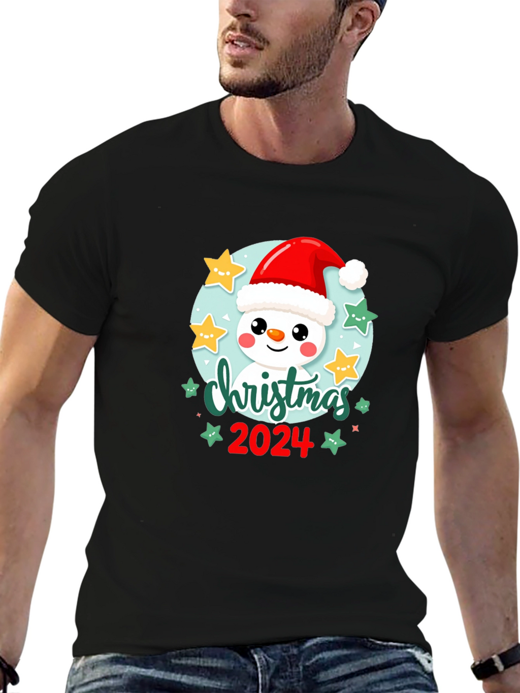 Christmas 2024 Snowman T-Shirt