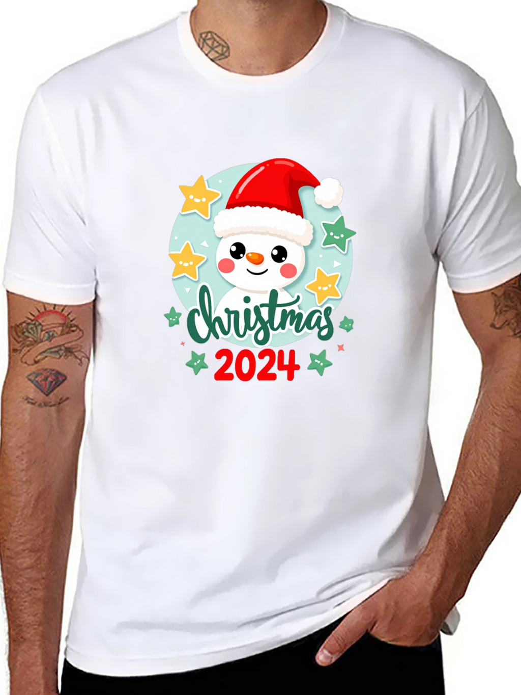 Christmas 2024 Snowman T-Shirt