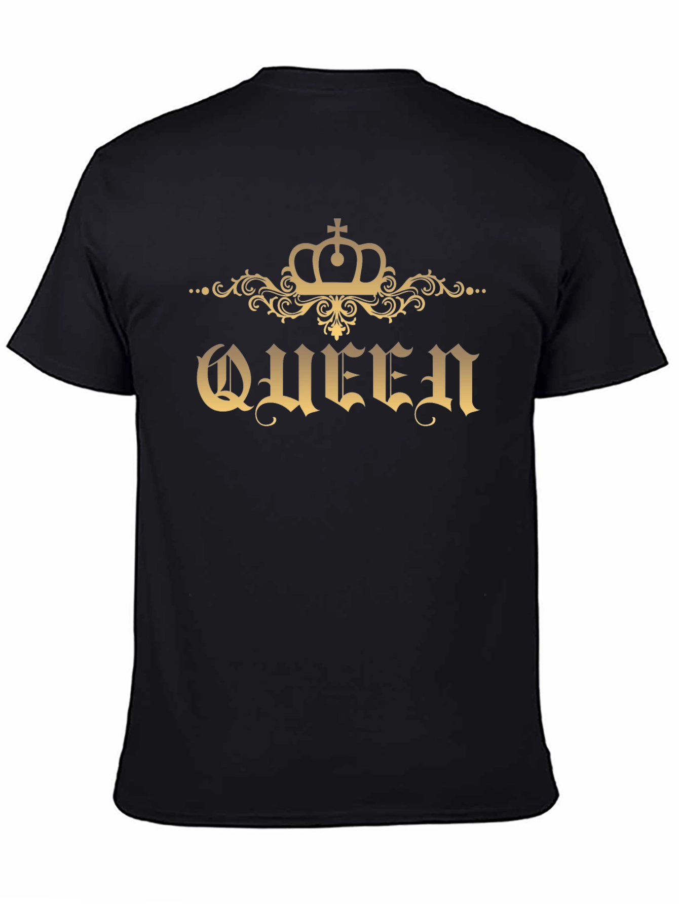 Queen Crown Graphic Black T-Shirt