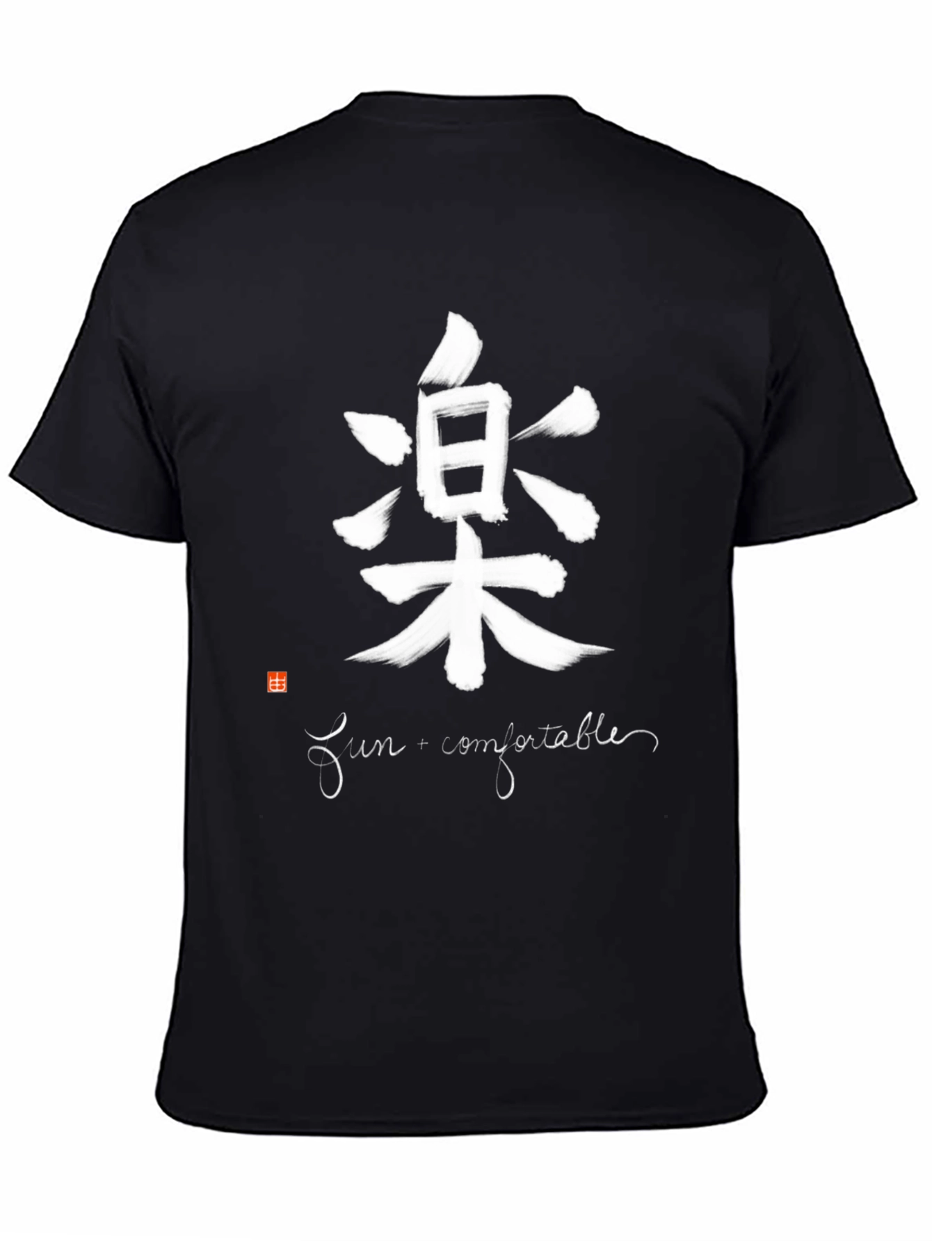 Stylish Kanji Print T-Shirt - Fun & Comfortable