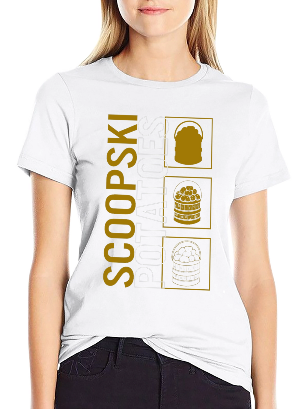 Scoopski Potatoes Graphic Tee - Unique Design