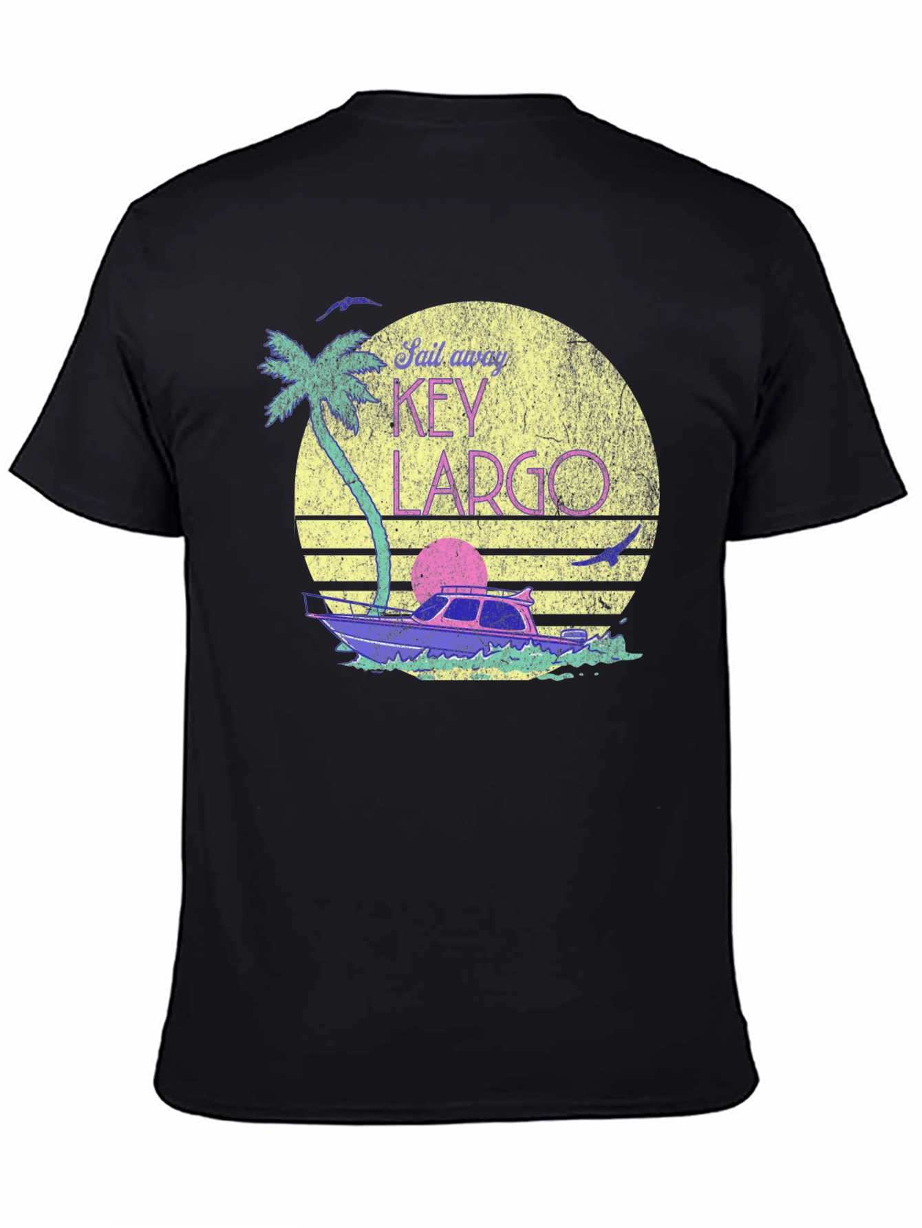 Key Largo Sail Away T-Shirt - Retro Vibes