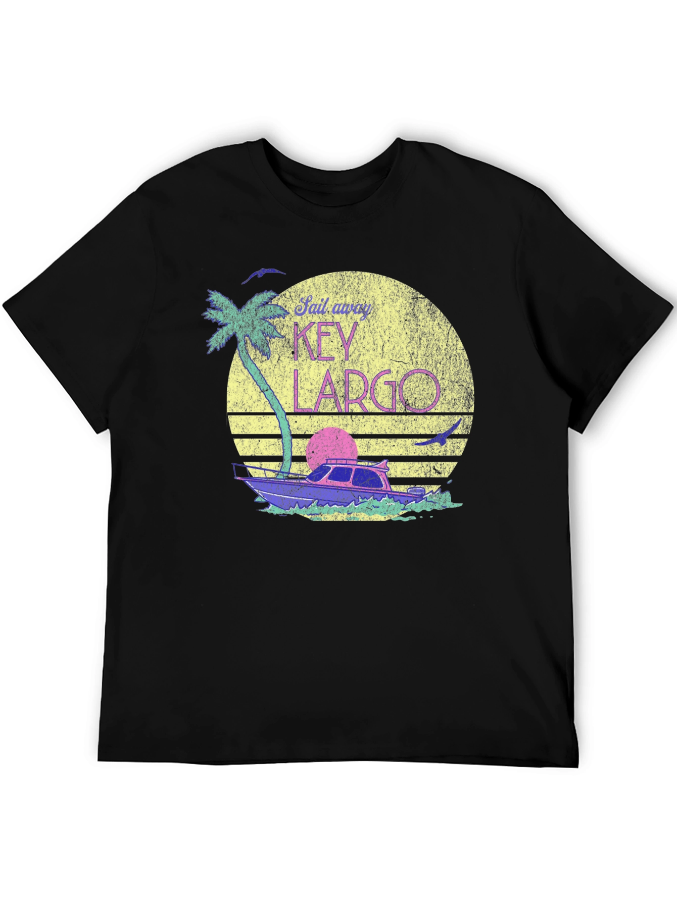 Key Largo Sail Away T-Shirt - Retro Vibes