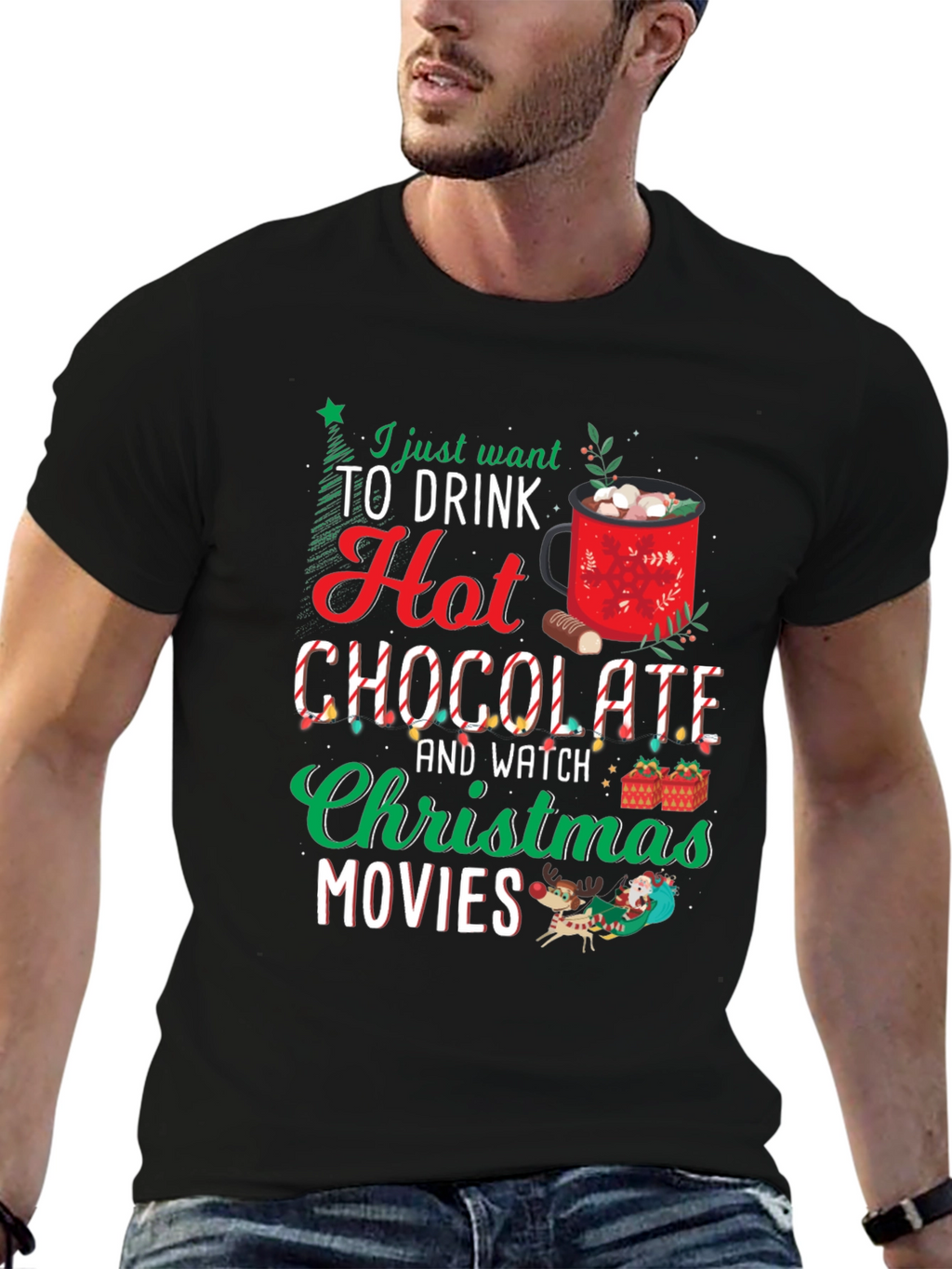 Holiday Hot Chocolate Movie T-Shirt