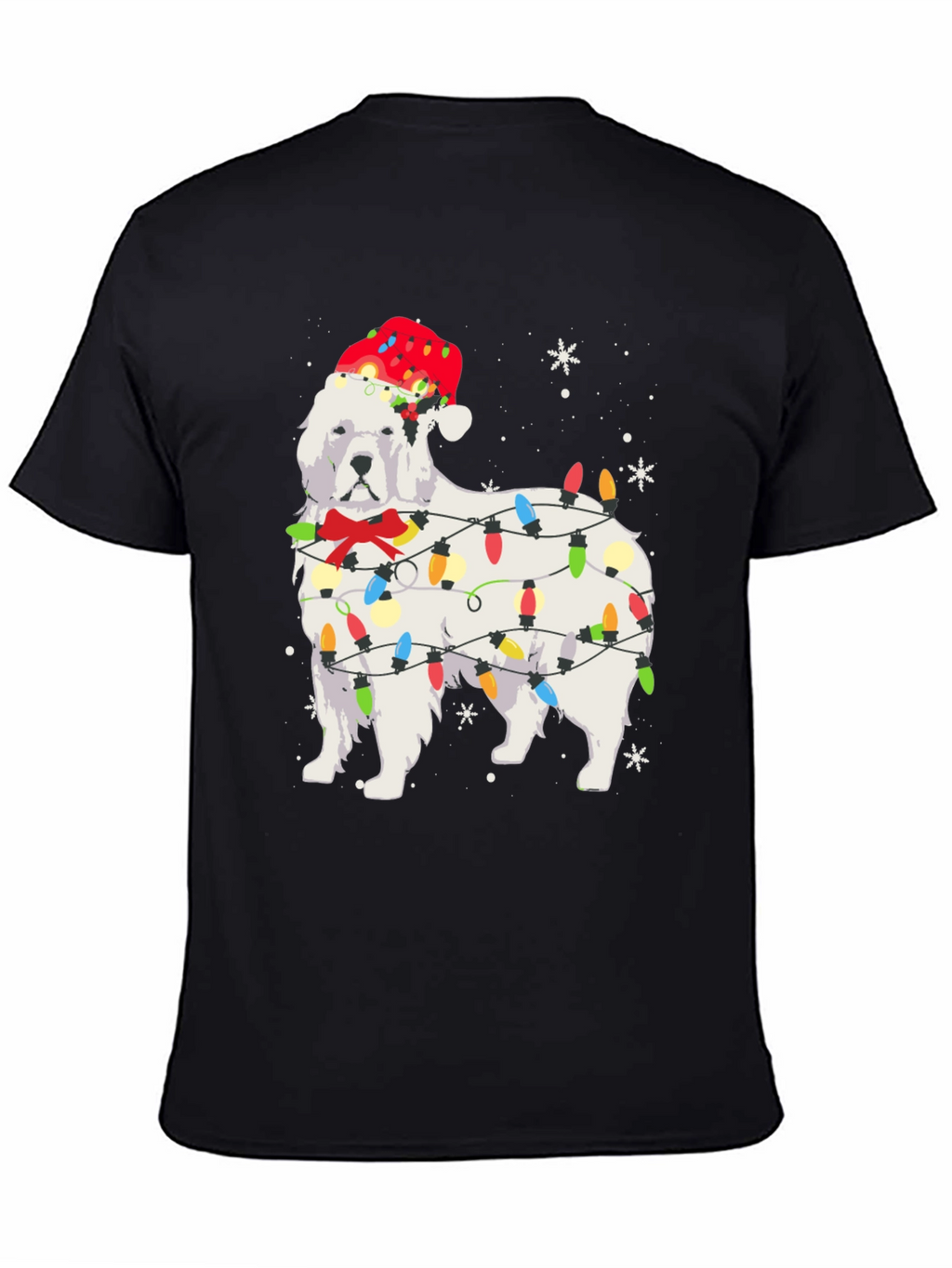 Festive Dog Christmas Lights T-Shirt