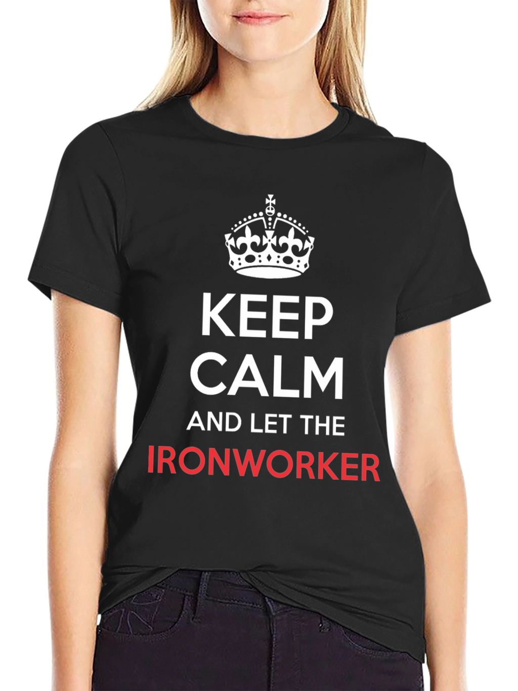 Keep Calm Ironworker T-Shirt - Black