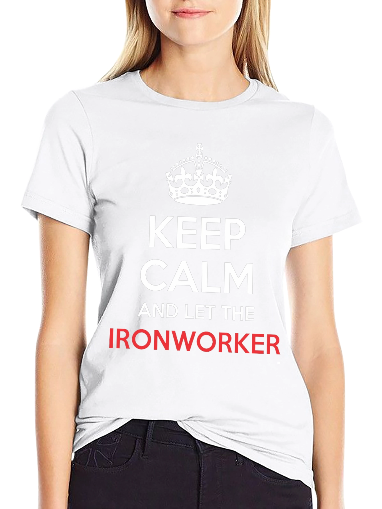 Keep Calm Ironworker T-Shirt - Black