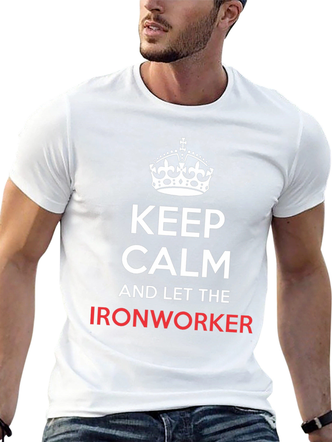Keep Calm Ironworker T-Shirt - Black