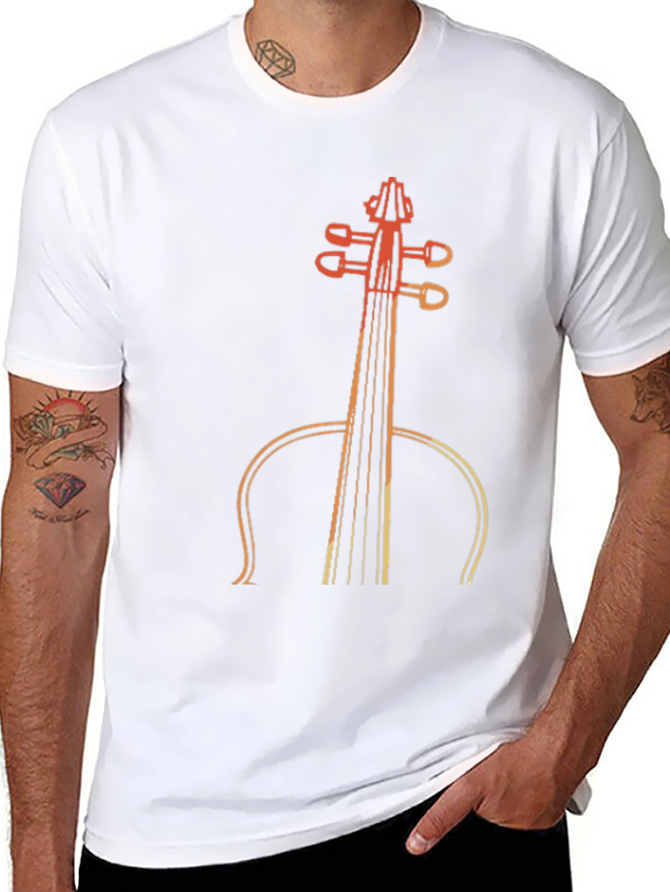 Cello Graphic Tee - Music Lovers T-Shirt