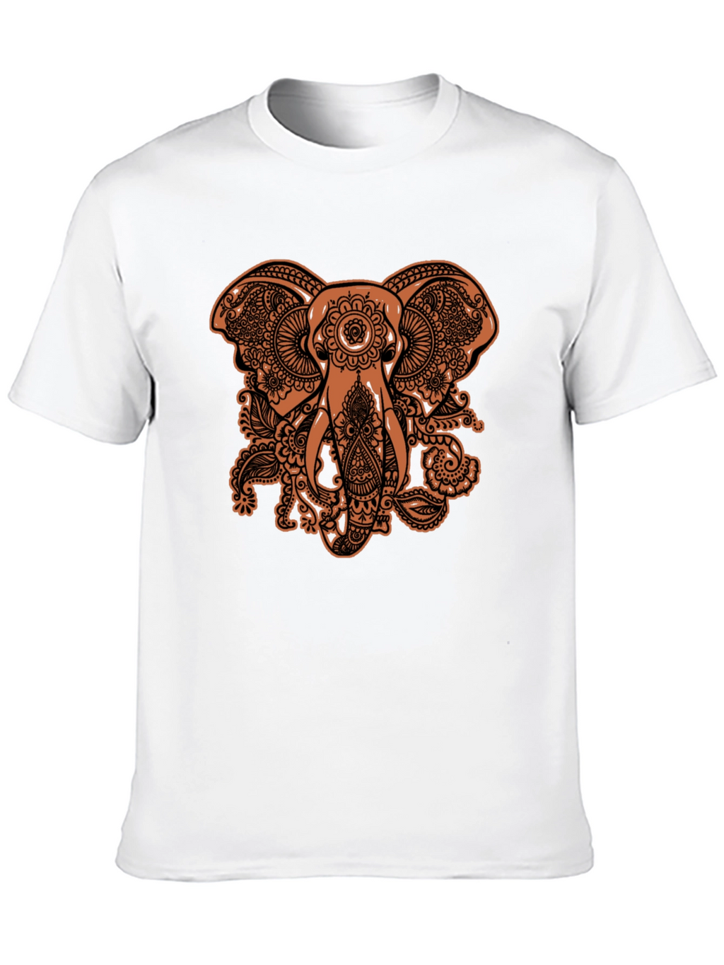 Elephant Paisley Graphic Tee - Black