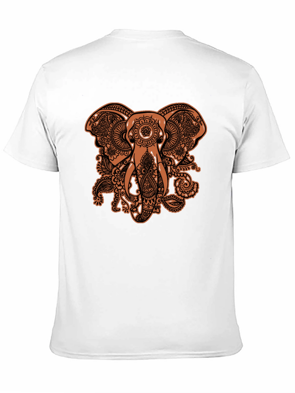 Elephant Paisley Graphic Tee - Black