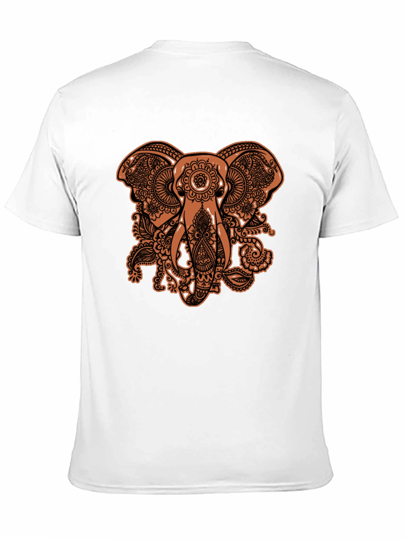 Elephant Paisley Graphic Tee - Black