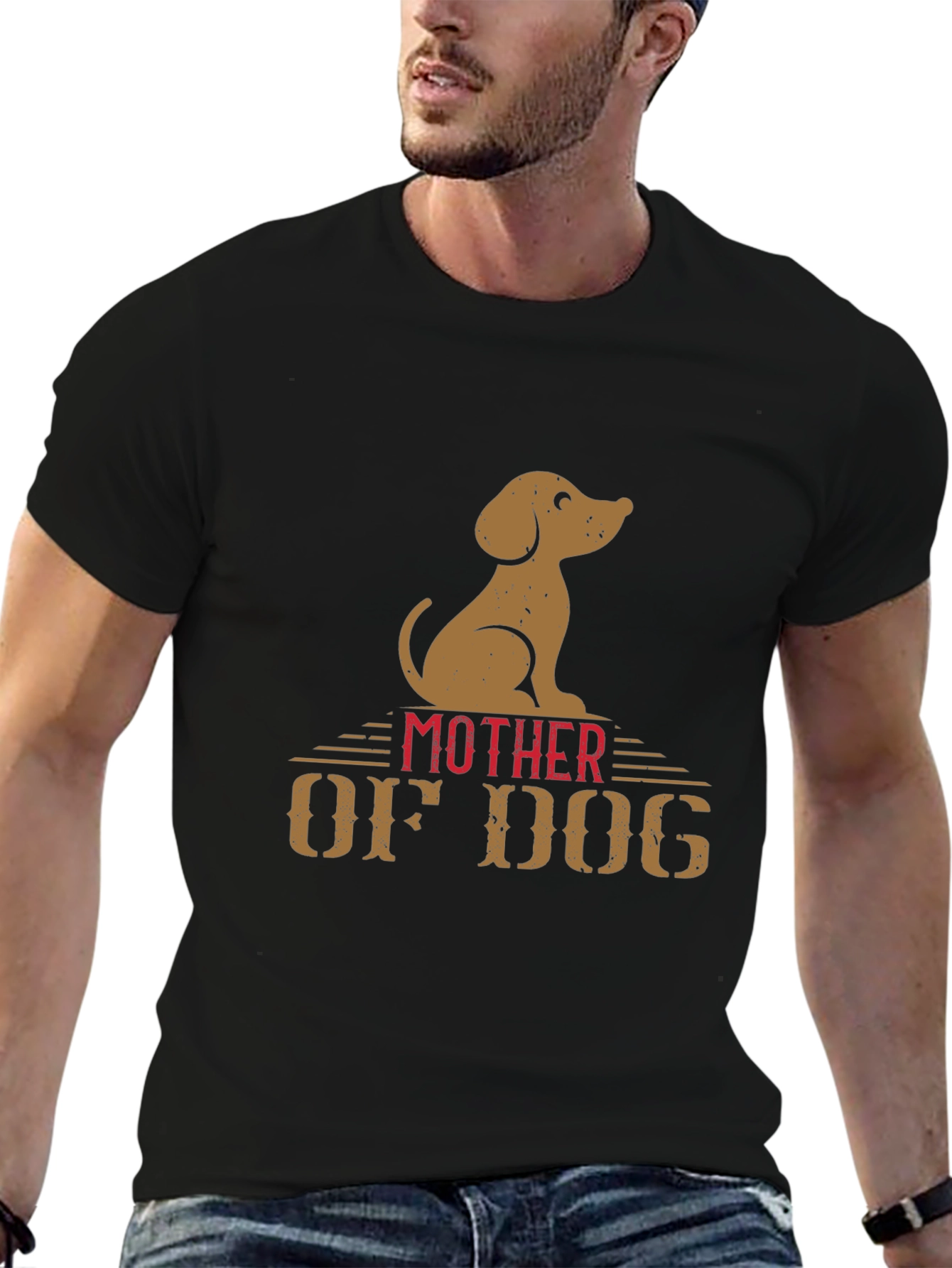 Mother of Dog Graphic T-Shirt Dog Lover Tee