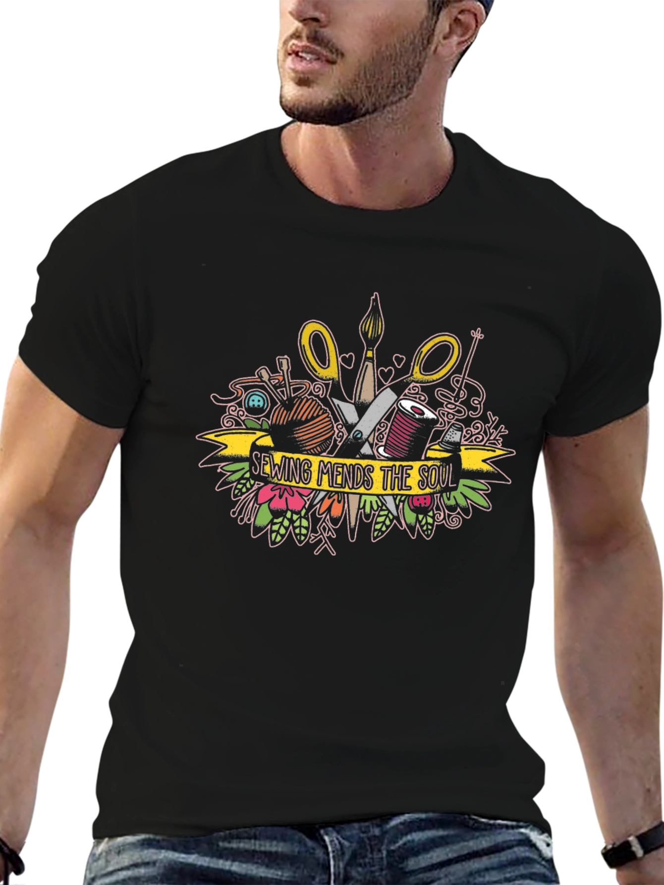 Sewing Mends the Soul Graphic Tee