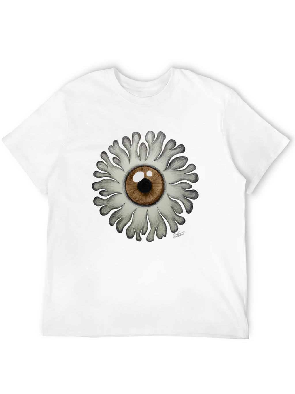 Eye Flower Graphic T-Shirt - Unique Design!
