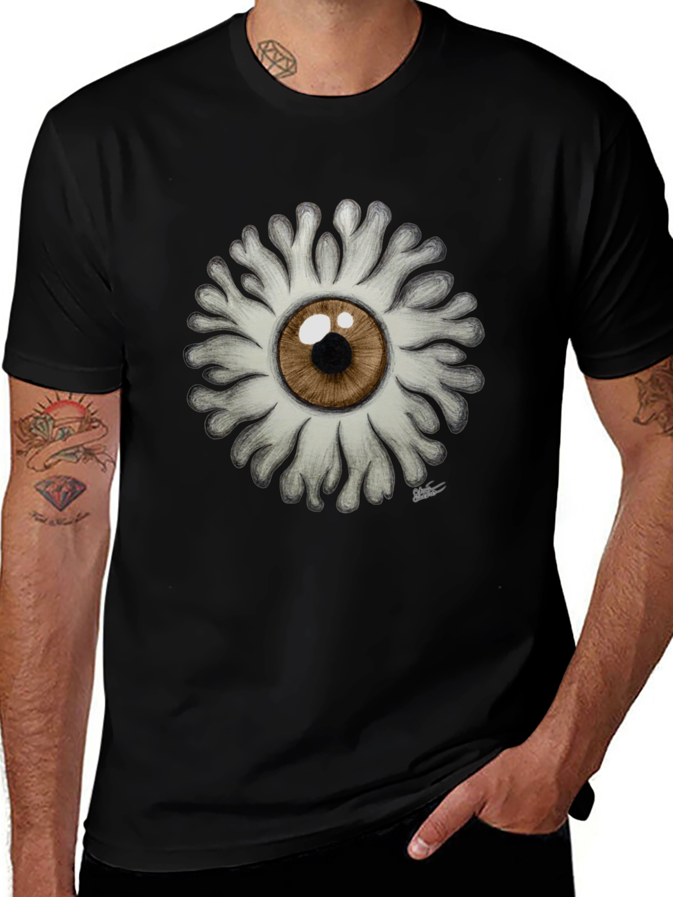 Eye Flower Graphic T-Shirt - Unique Design!