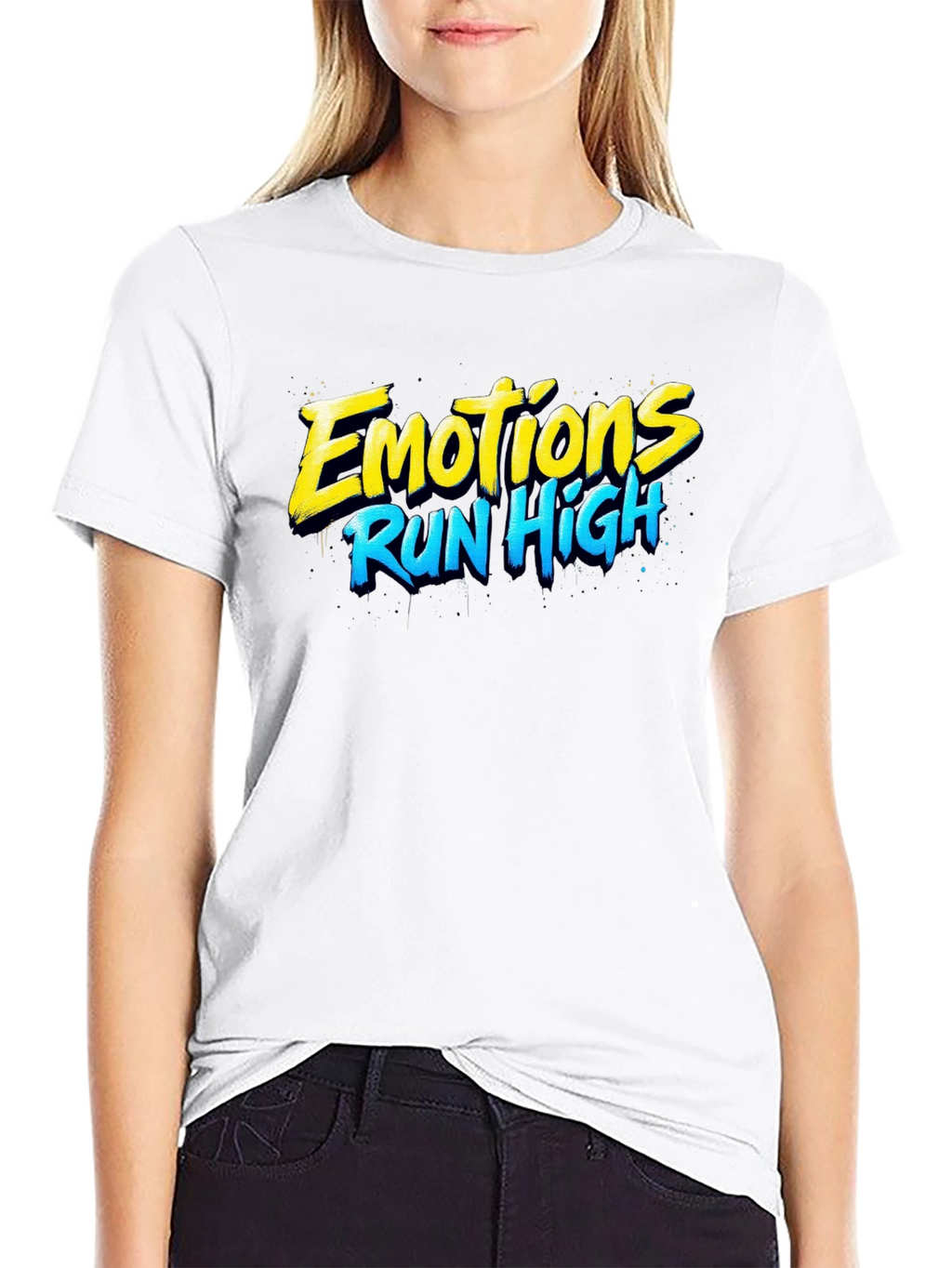 Emotions Run High Graphic T-Shirt