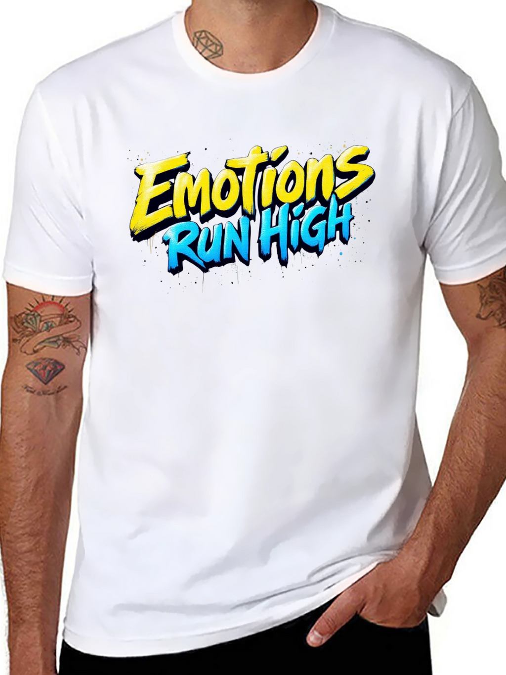Emotions Run High Graphic T-Shirt