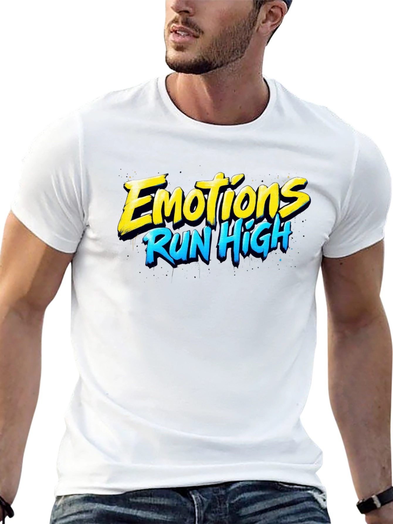 Emotions Run High Graphic T-Shirt