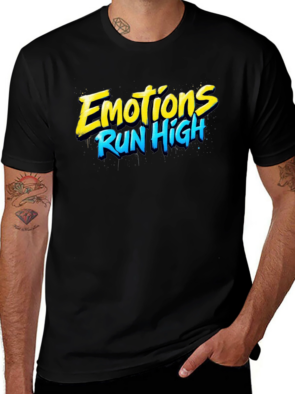 Emotions Run High Graphic T-Shirt