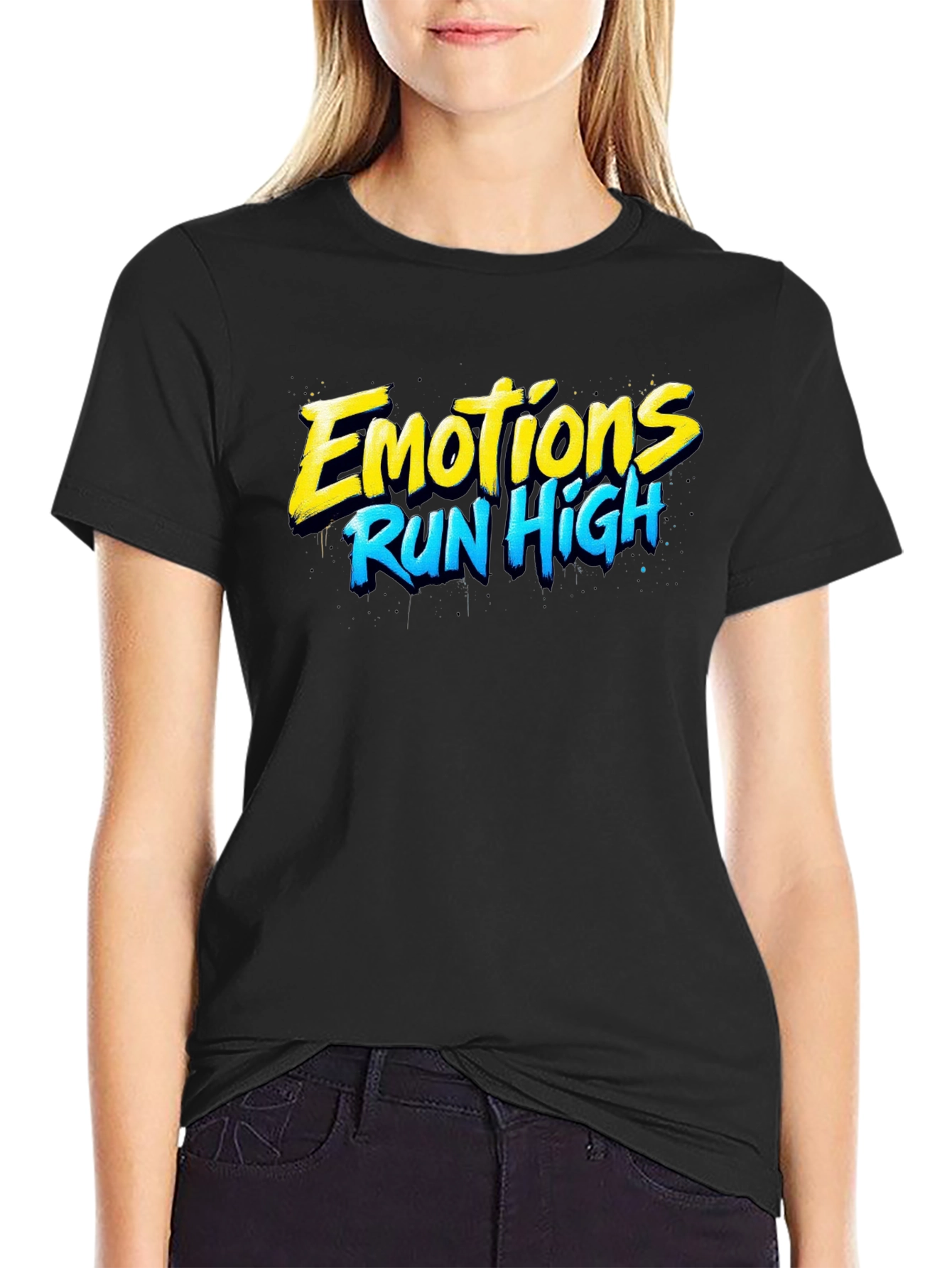 Emotions Run High Graphic T-Shirt