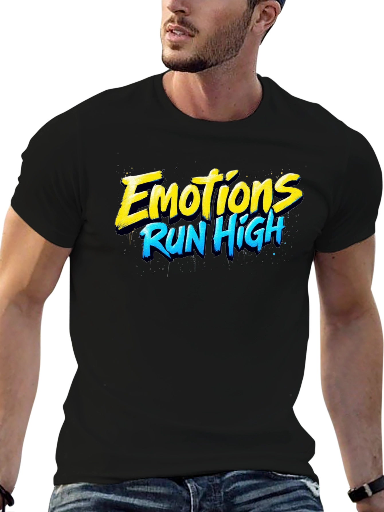 Emotions Run High Graphic T-Shirt