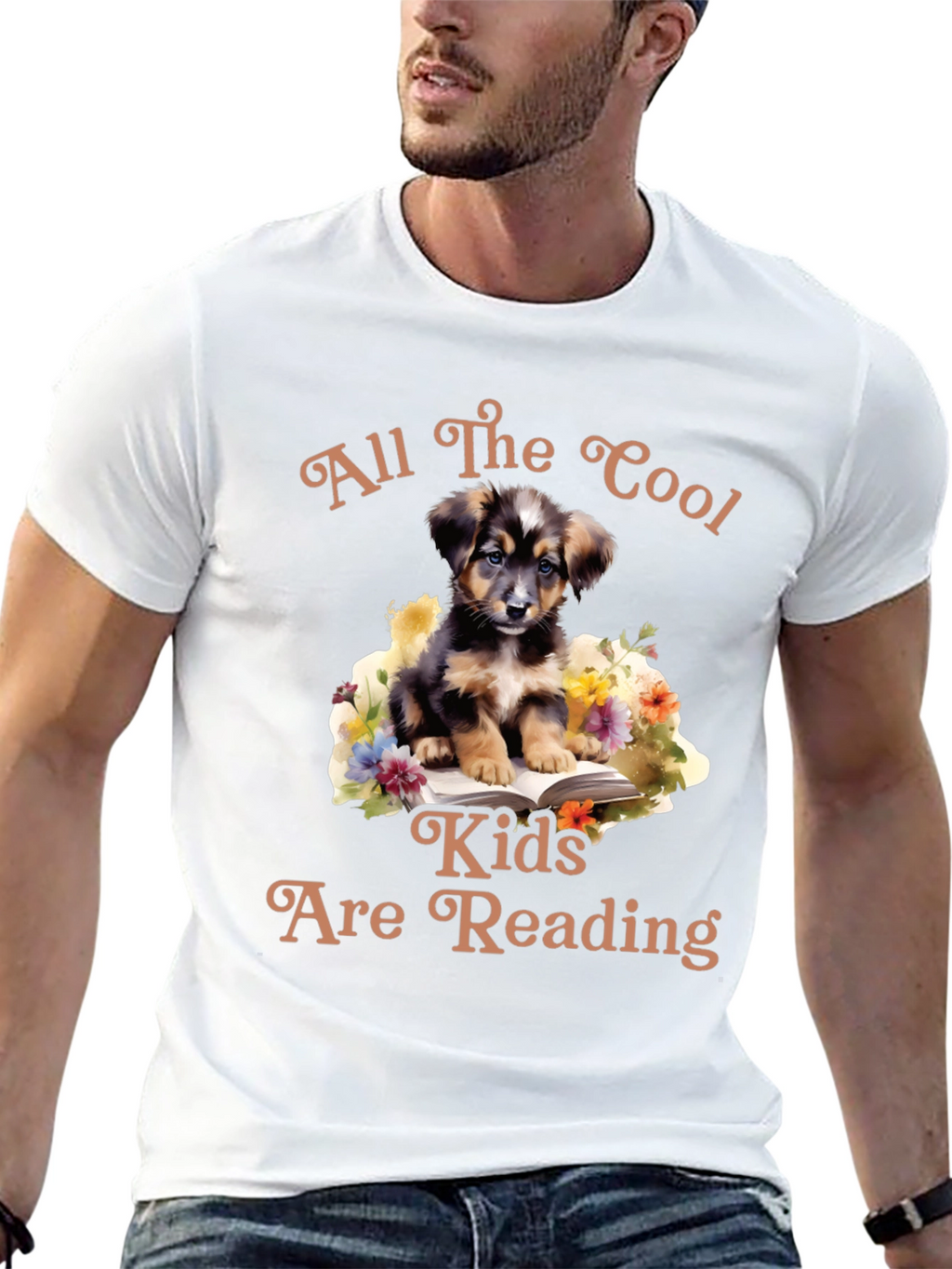 Cool Kids Reading Dog T-Shirt