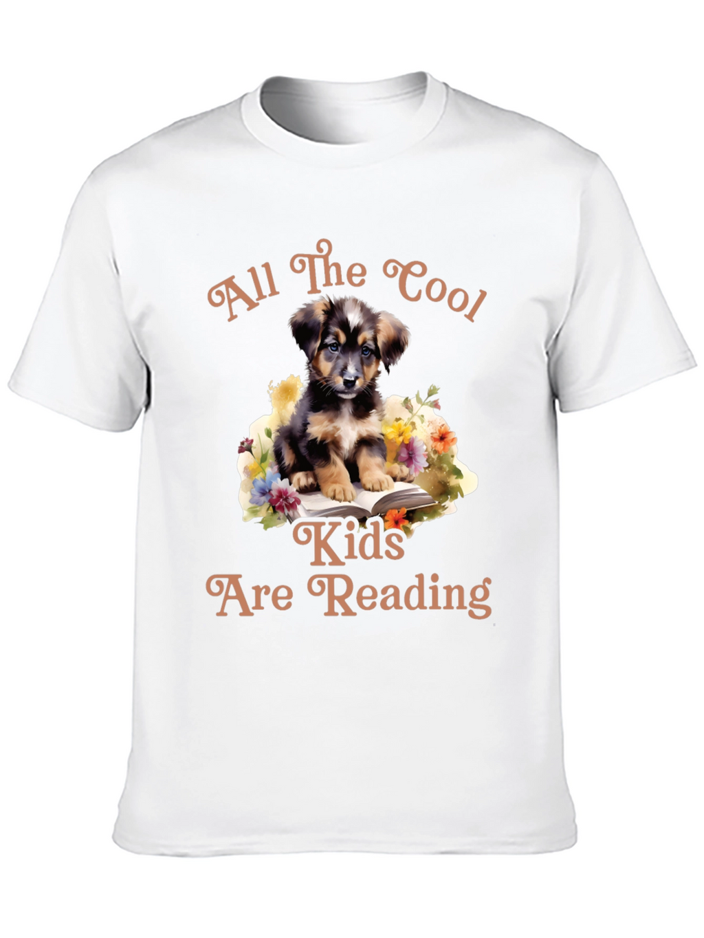 Cool Kids Reading Dog T-Shirt