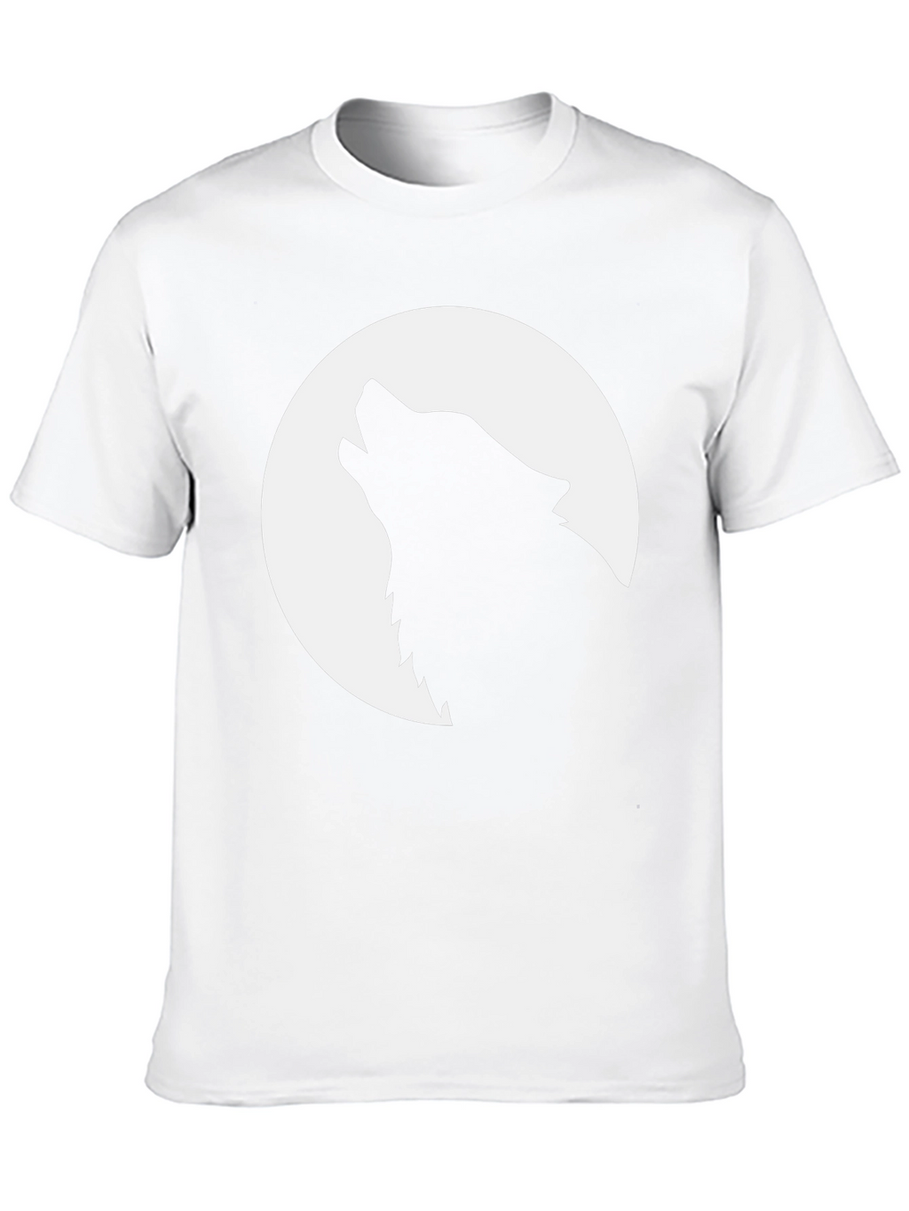 Wolf Moon Graphic Tee - Black Cotton T-Shirt