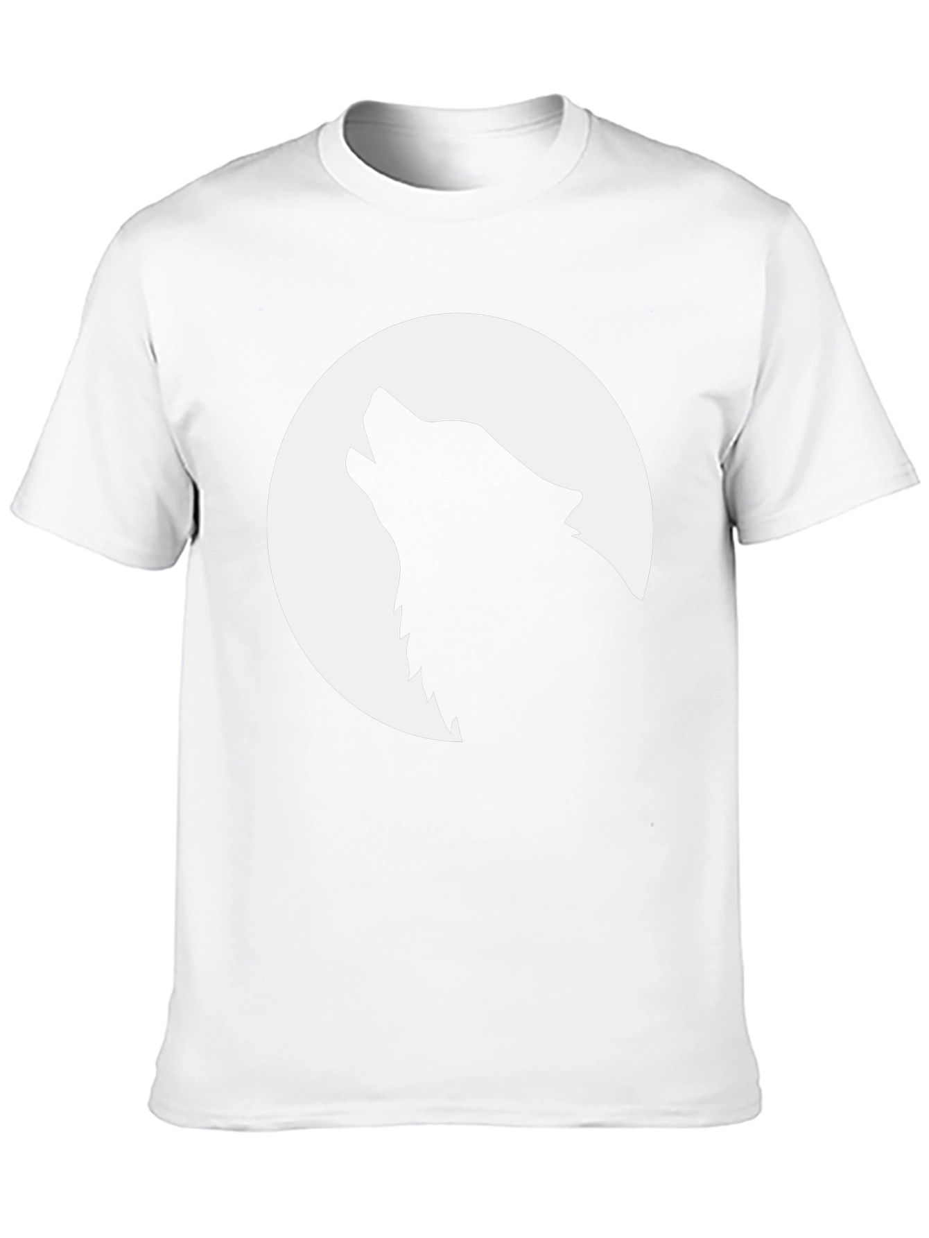 Wolf Moon Graphic Tee - Black Cotton T-Shirt