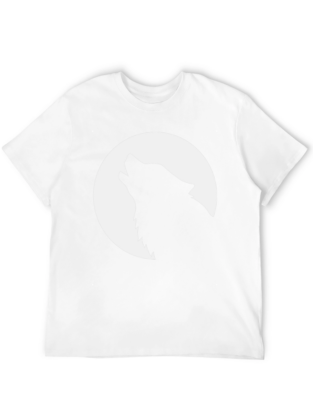 Wolf Moon Graphic Tee - Black Cotton T-Shirt