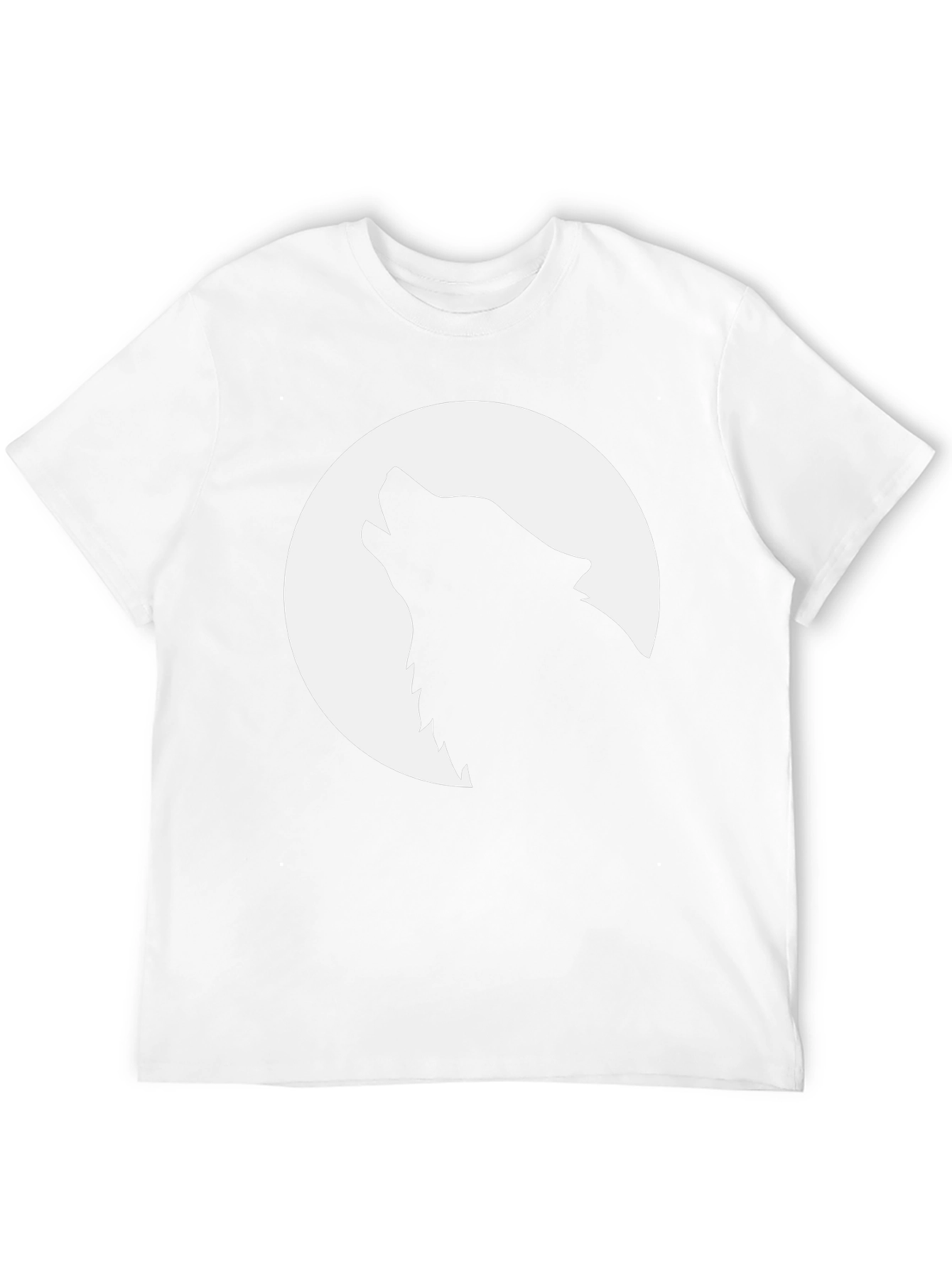 Wolf Moon Graphic Tee - Black Cotton T-Shirt