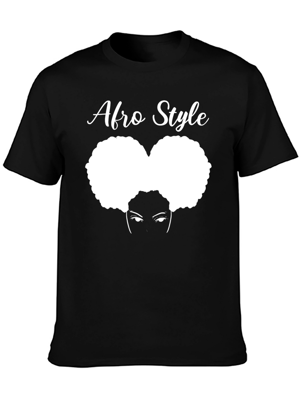 Afro Style T-Shirt - Black Graphic Tee