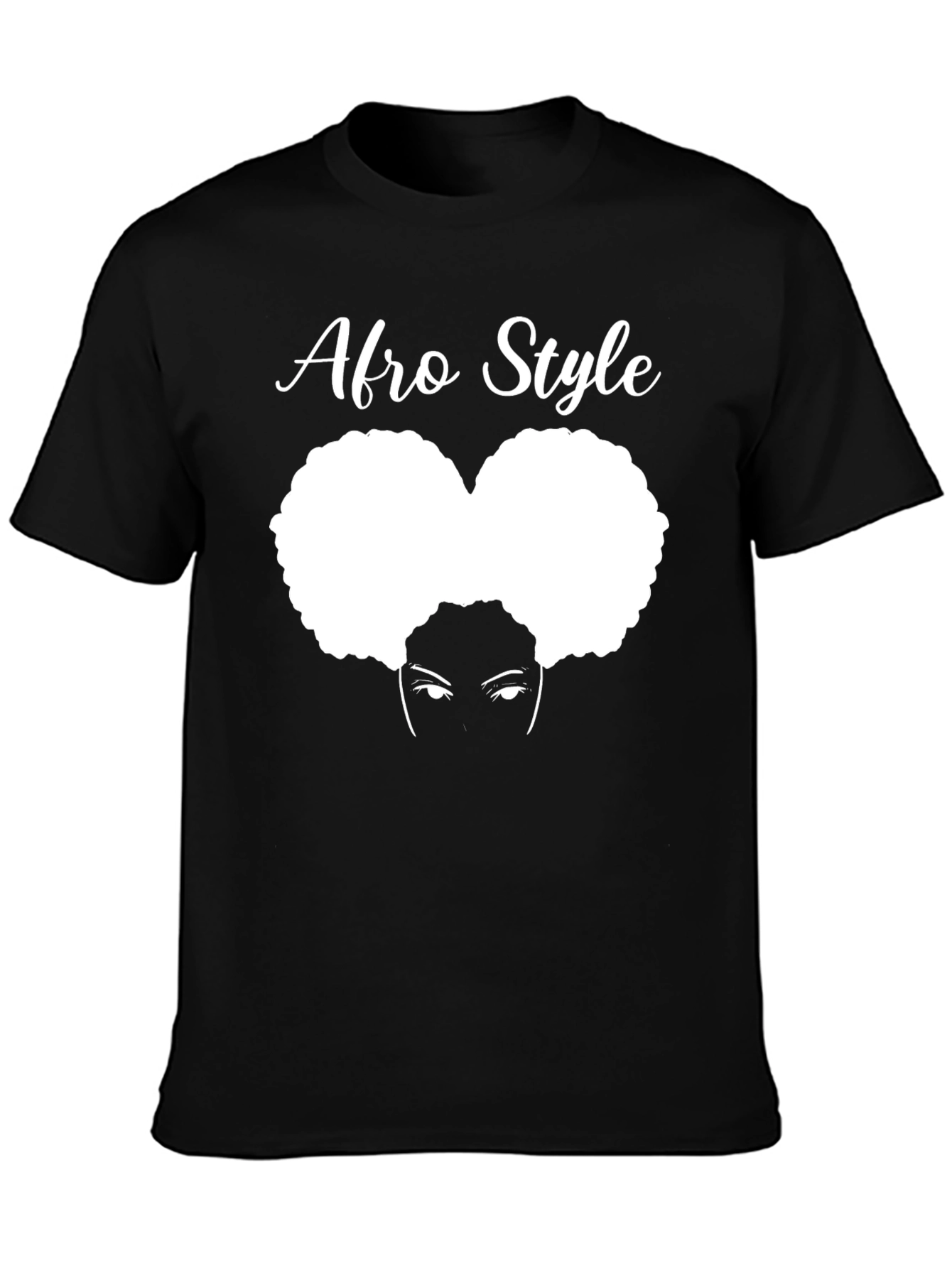 Afro Style T-Shirt - Black Graphic Tee