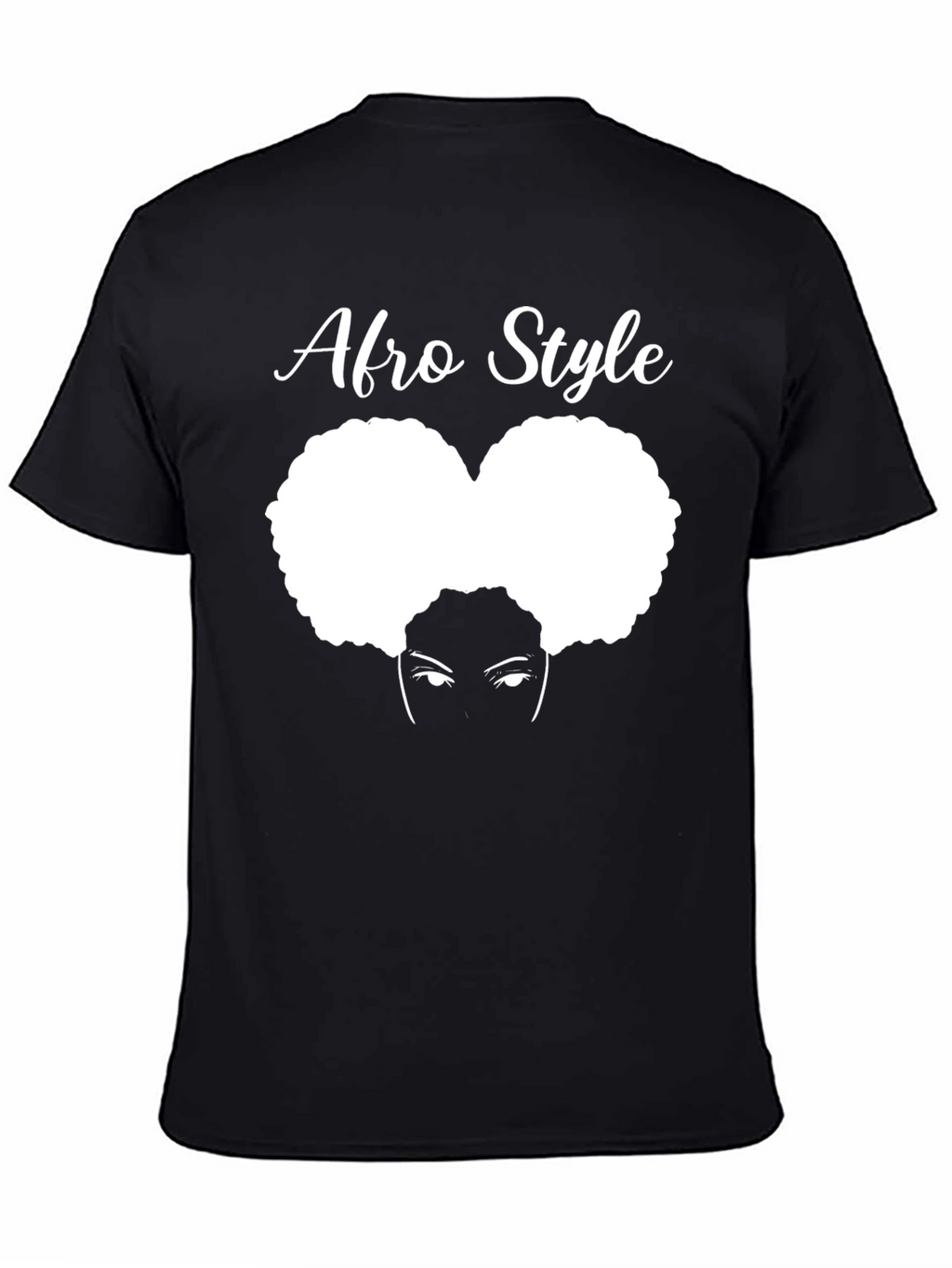 Afro Style T-Shirt - Black Graphic Tee