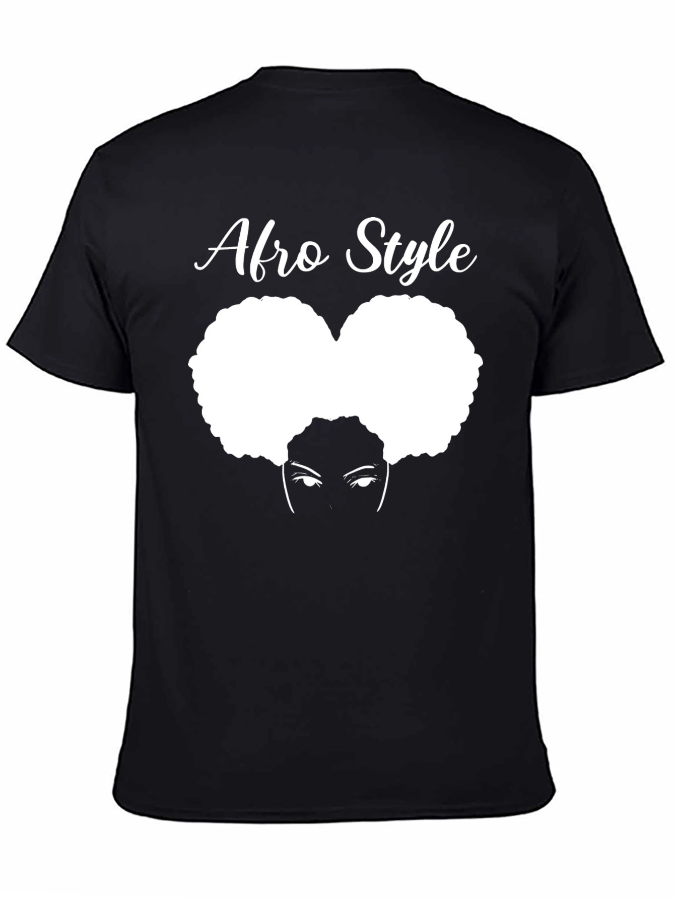 Afro Style T-Shirt - Black Graphic Tee