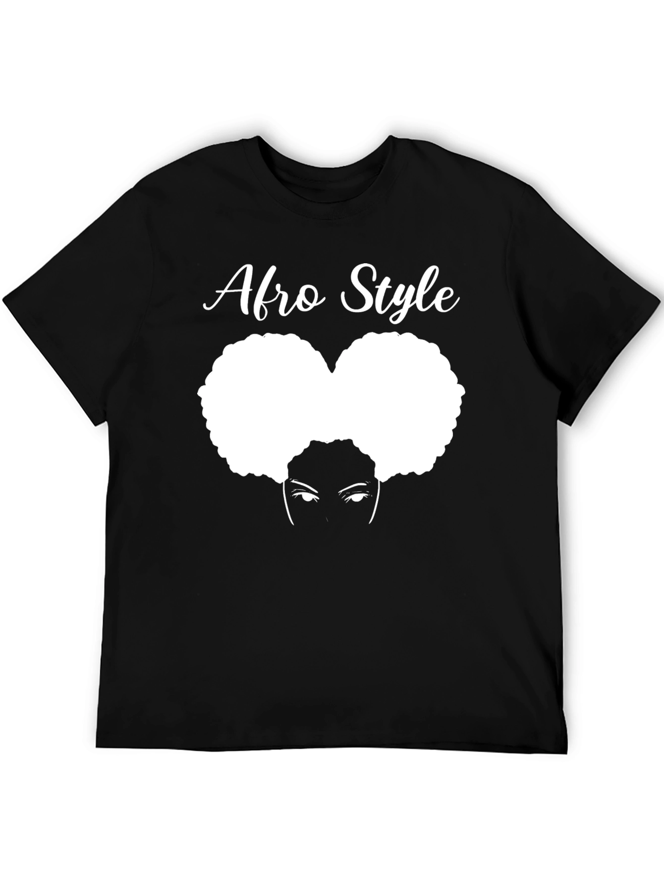 Afro Style T-Shirt - Black Graphic Tee