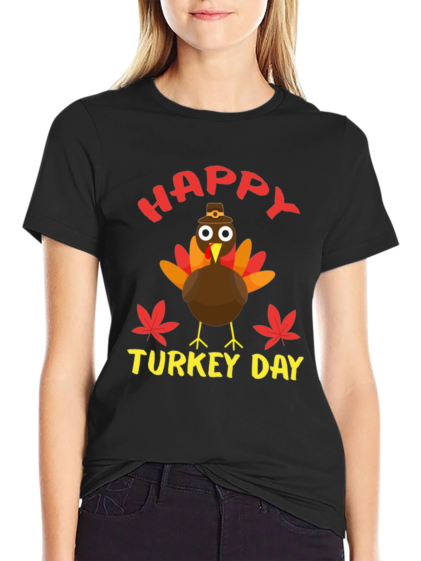 Happy Turkey Day T-Shirt | Thanksgiving Holiday Tee