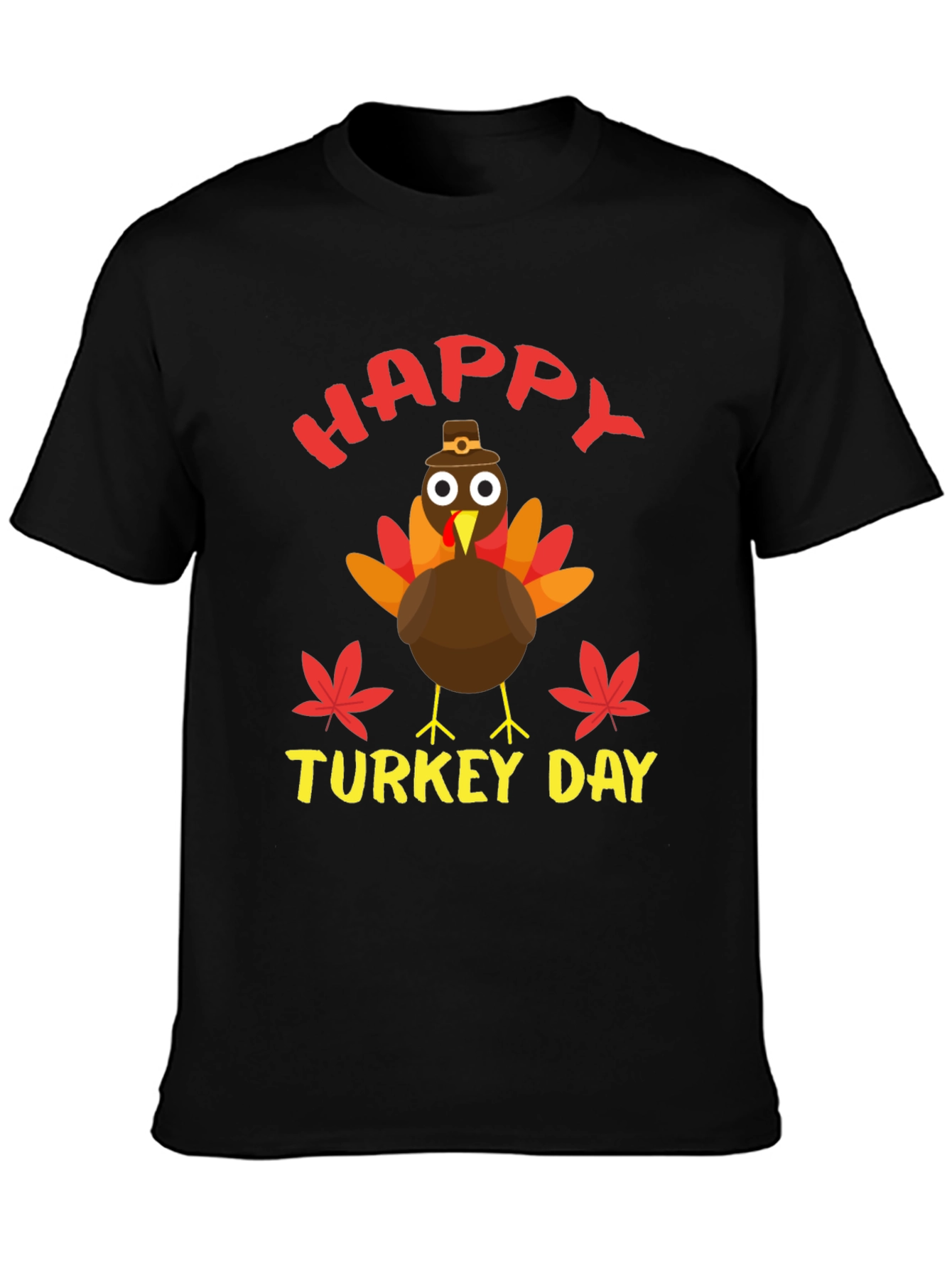 Happy Turkey Day T-Shirt | Thanksgiving Holiday Tee