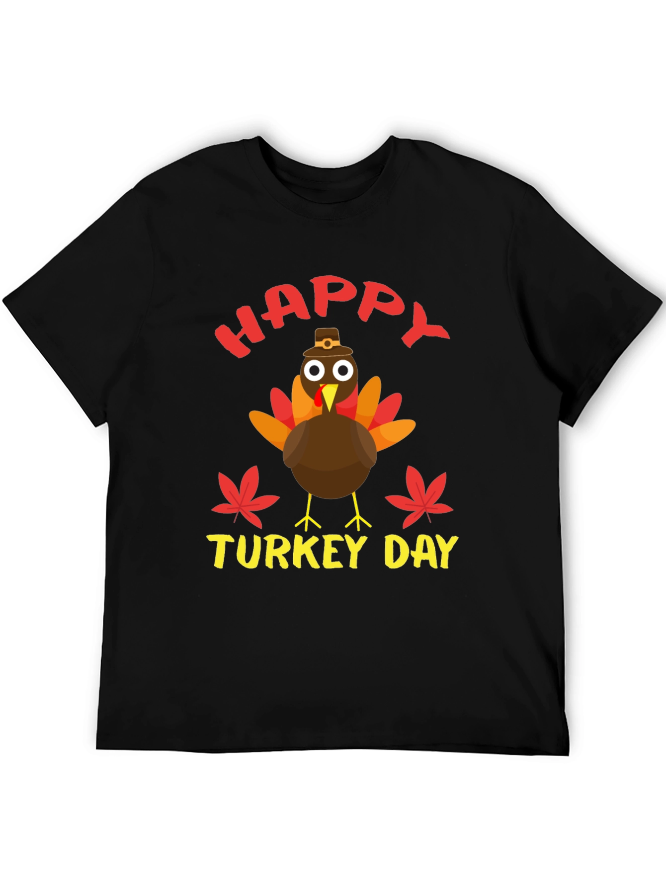 Happy Turkey Day T-Shirt | Thanksgiving Holiday Tee