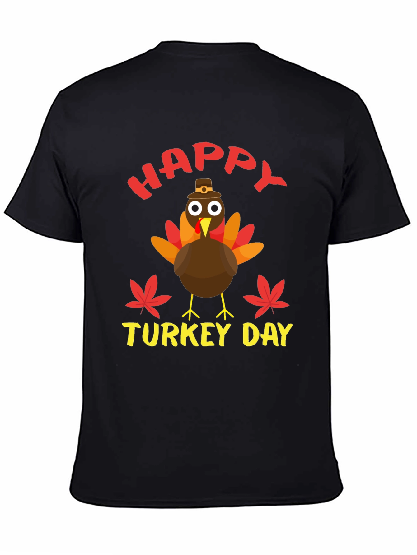 Happy Turkey Day T-Shirt | Thanksgiving Holiday Tee