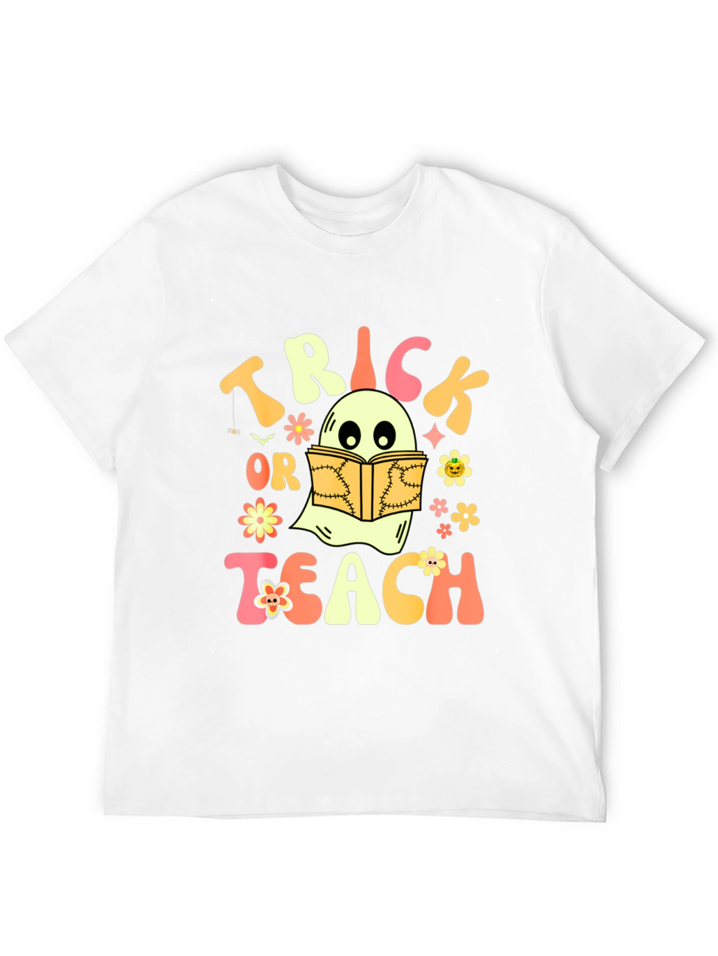 Trick or Teach Ghost Halloween T-Shirt