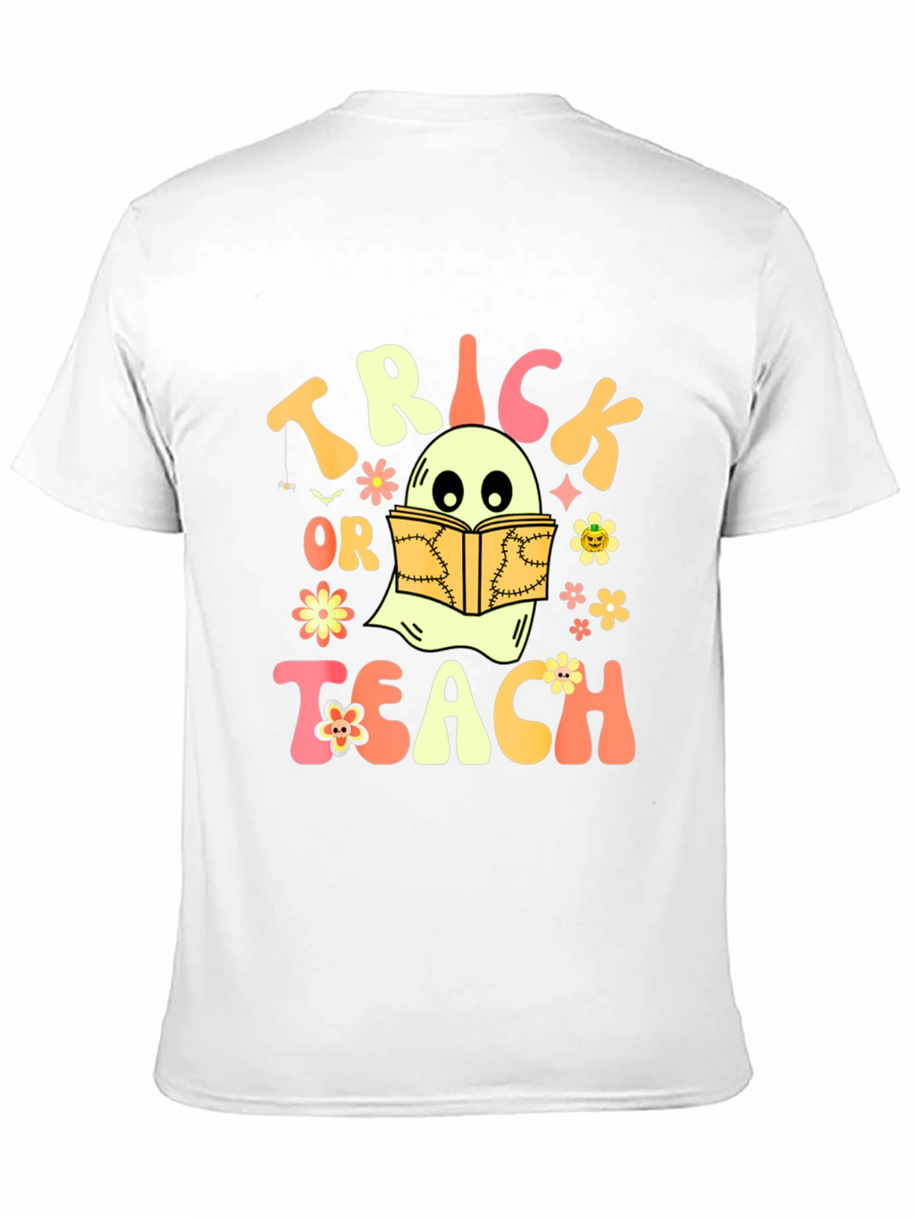 Trick or Teach Ghost Halloween T-Shirt